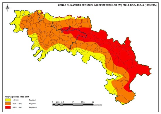 Zonas climáticas en el periodo 1983-2014