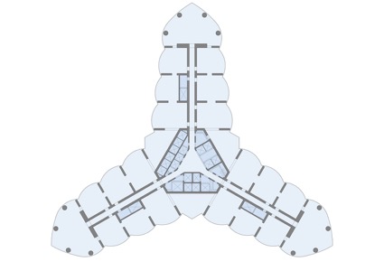 Burj Khalifa Typical Plan