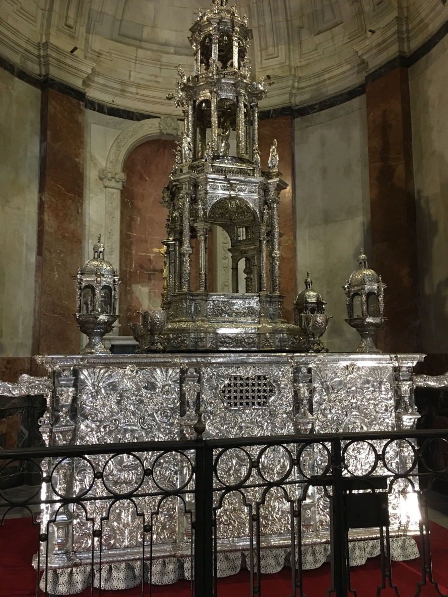 Solid Silver Monstrance in Cadiz Cathedral