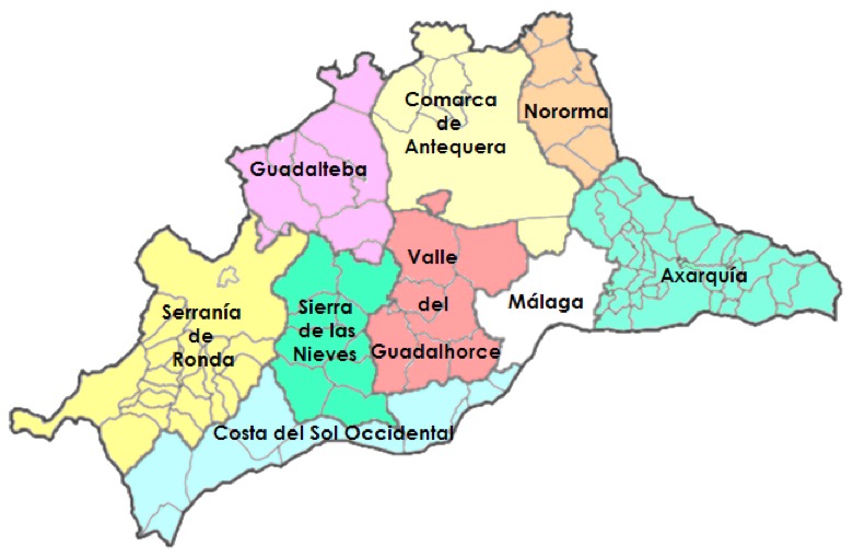 Málaga Regions