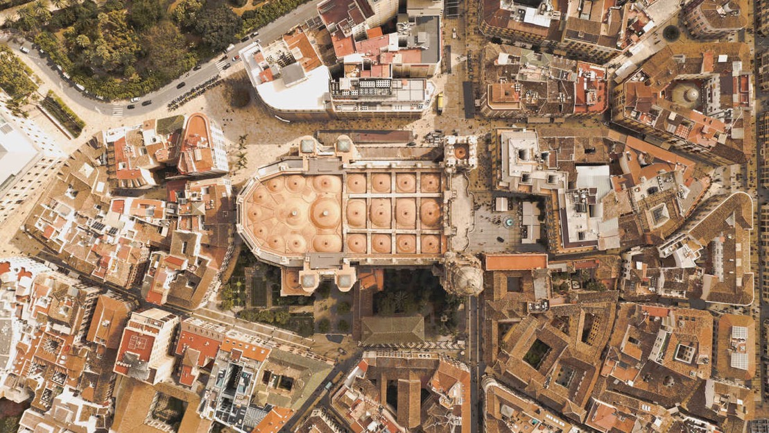 Aerial View Cathedral Malaga