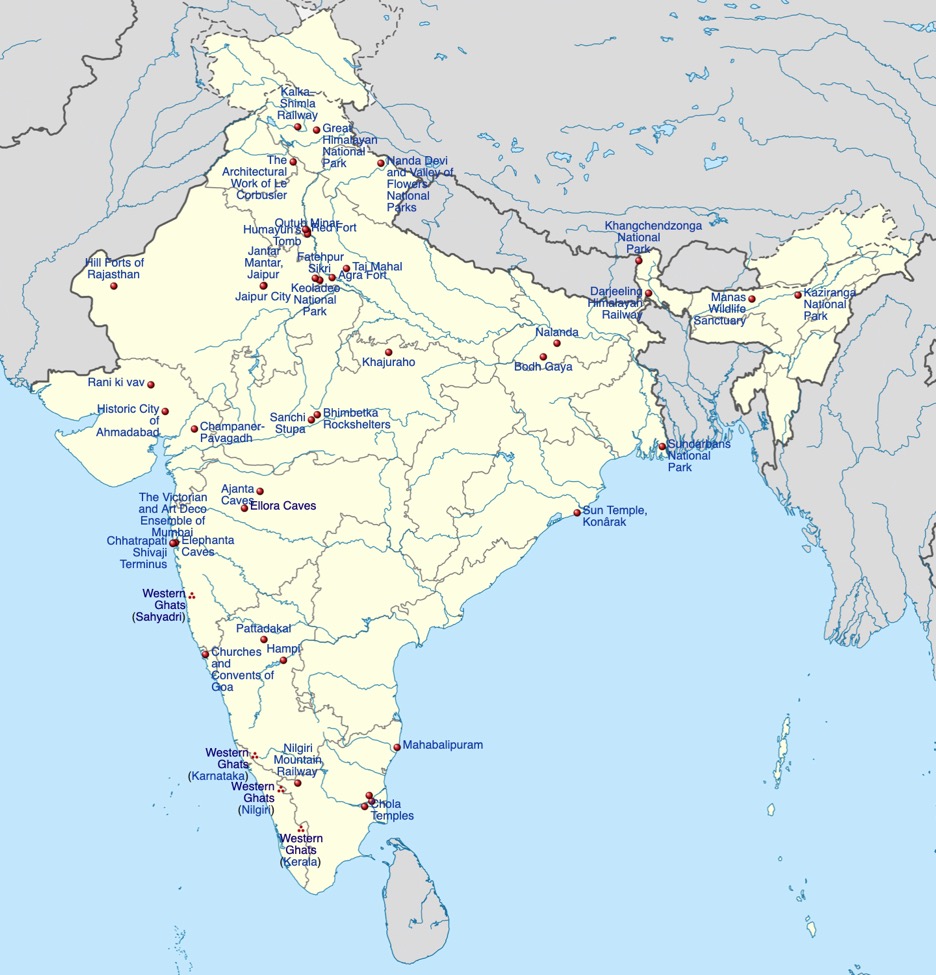 World Heritage Sites in India