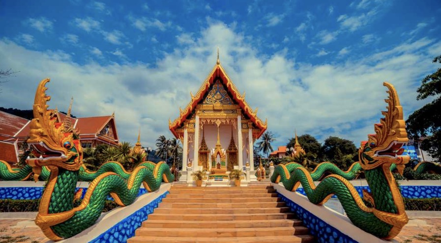 Dragon Stair Enteance Karon Temple