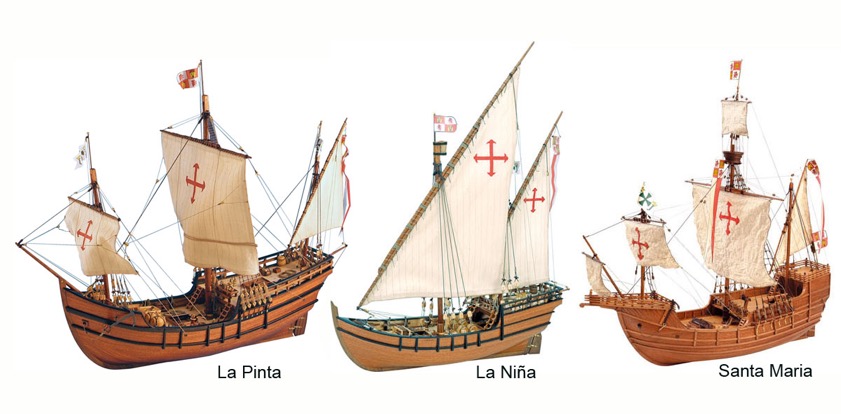 Niñ, Pinta and Santa-María