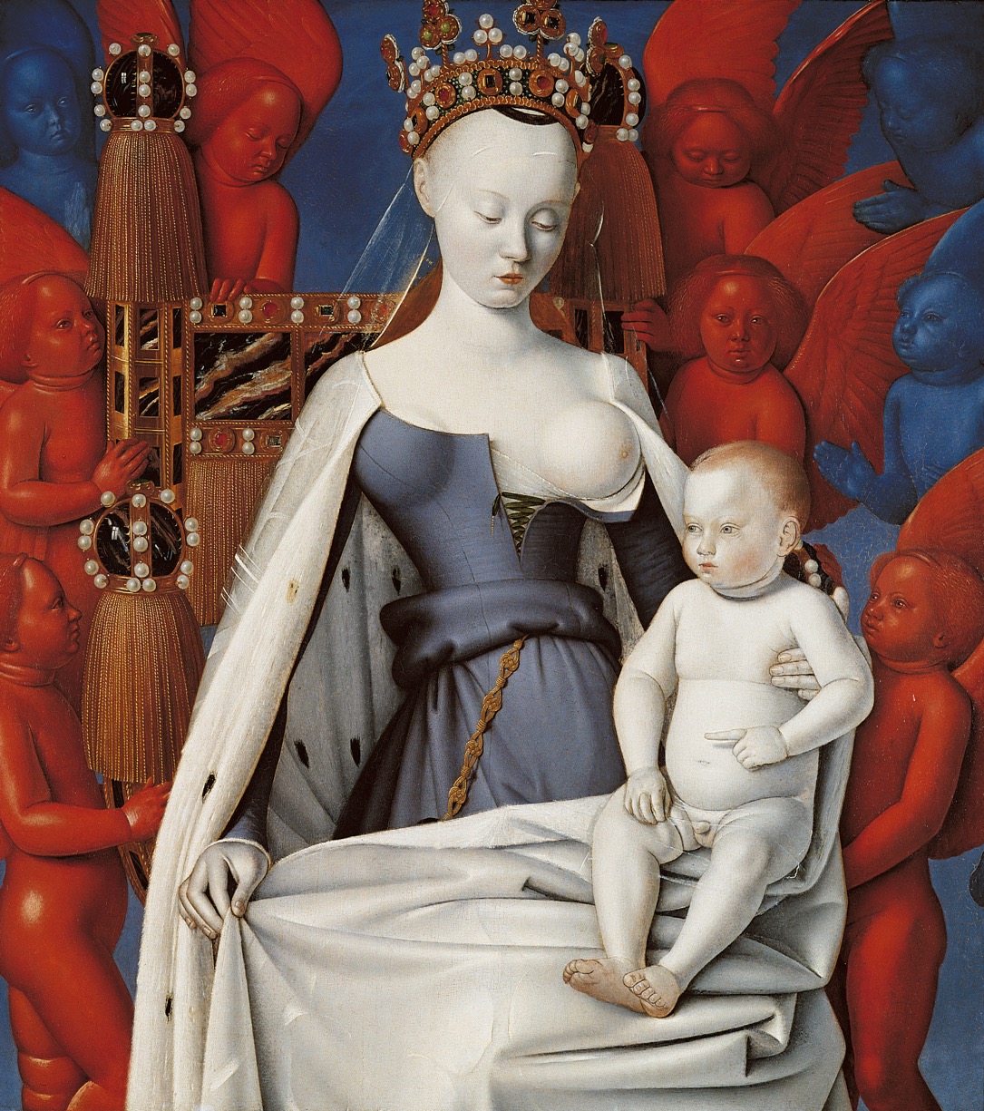Madonna and Child by Jean Fouquet