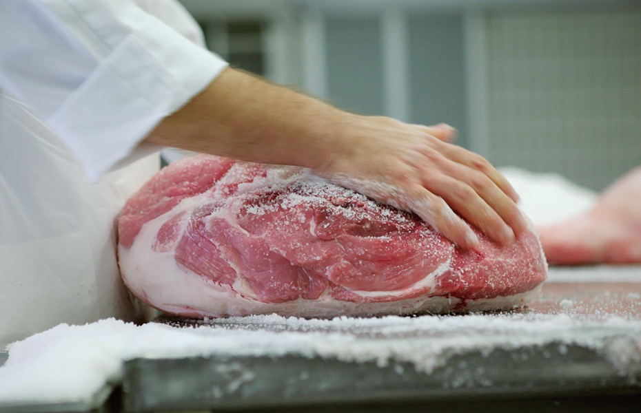 Parma Ham Salting