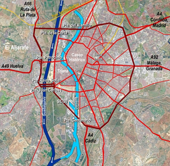 Seville Major Roads