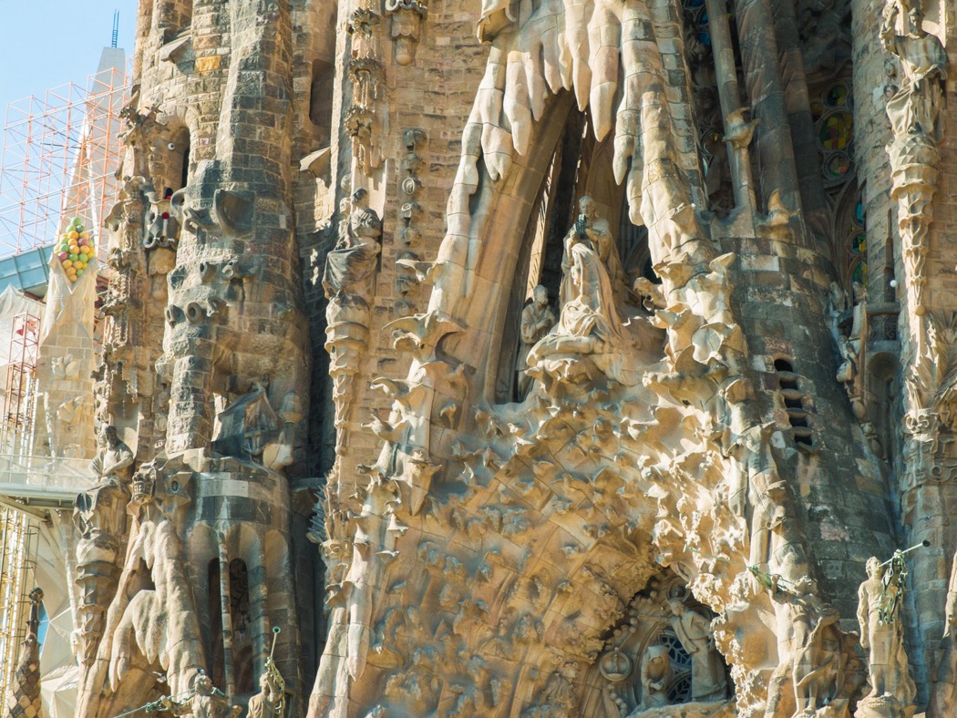 'Snow' on the Nativity Facade